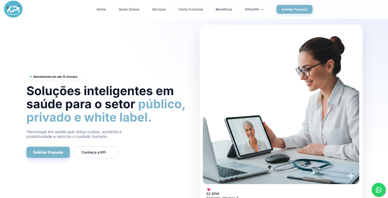 KPI Telemedicina - Plataforma de Saúde Digital